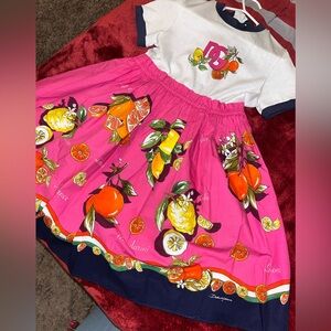 Girls designer logo dress D&G AUTHENTIC lightly worn.